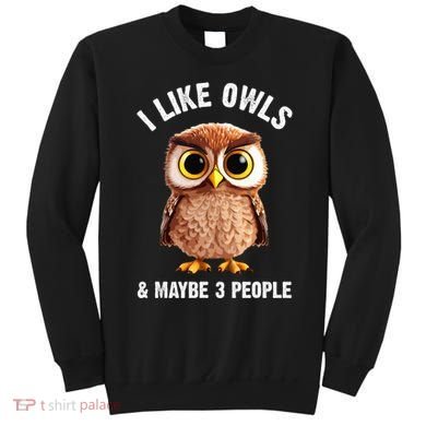 Cool Owl Bird Zookeeper Owl Lover Sweatshirt