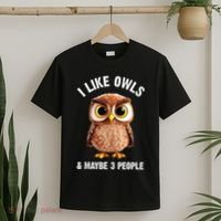 Cool Owl Bird Zookeeper Owl Lover T-Shirt thumb 2
