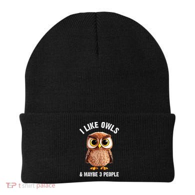 Cool Owl Bird Zookeeper Owl Lover Beanie