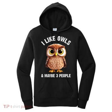 Cool Owl Bird Zookeeper Owl Lover Women's Hoodie