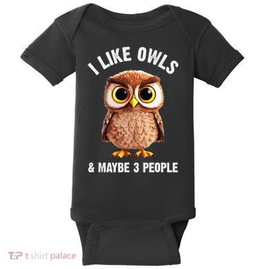 Cool Owl Bird Zookeeper Owl Lover Baby Bodysuit