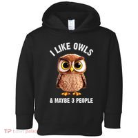 Cool Owl Bird Zookeeper Owl Lover Toddler Hoodie thumb 0