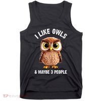 Cool Owl Bird Zookeeper Owl Lover Tank Top thumb 0