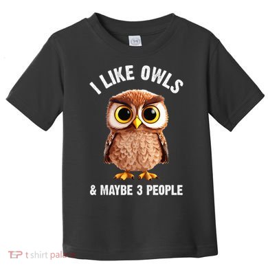 Cool Owl Bird Zookeeper Owl Lover Toddler T-Shirt