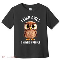 Cool Owl Bird Zookeeper Owl Lover Toddler T-Shirt thumb 0