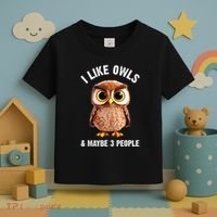 Cool Owl Bird Zookeeper Owl Lover Toddler T-Shirt thumb 3