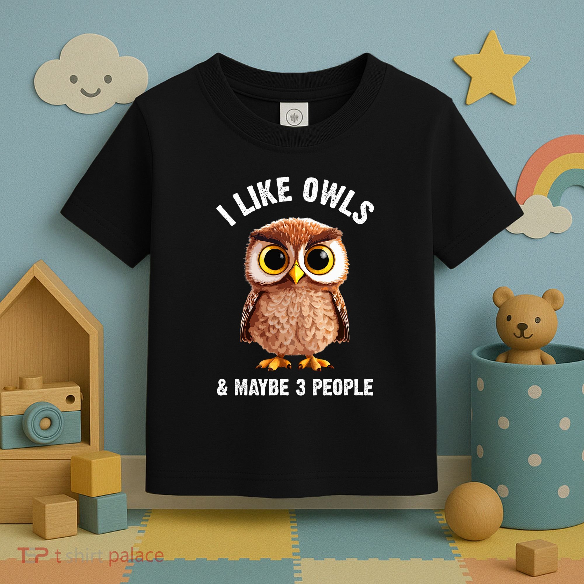 Cool Owl Bird Zookeeper Owl Lover Toddler T-Shirt