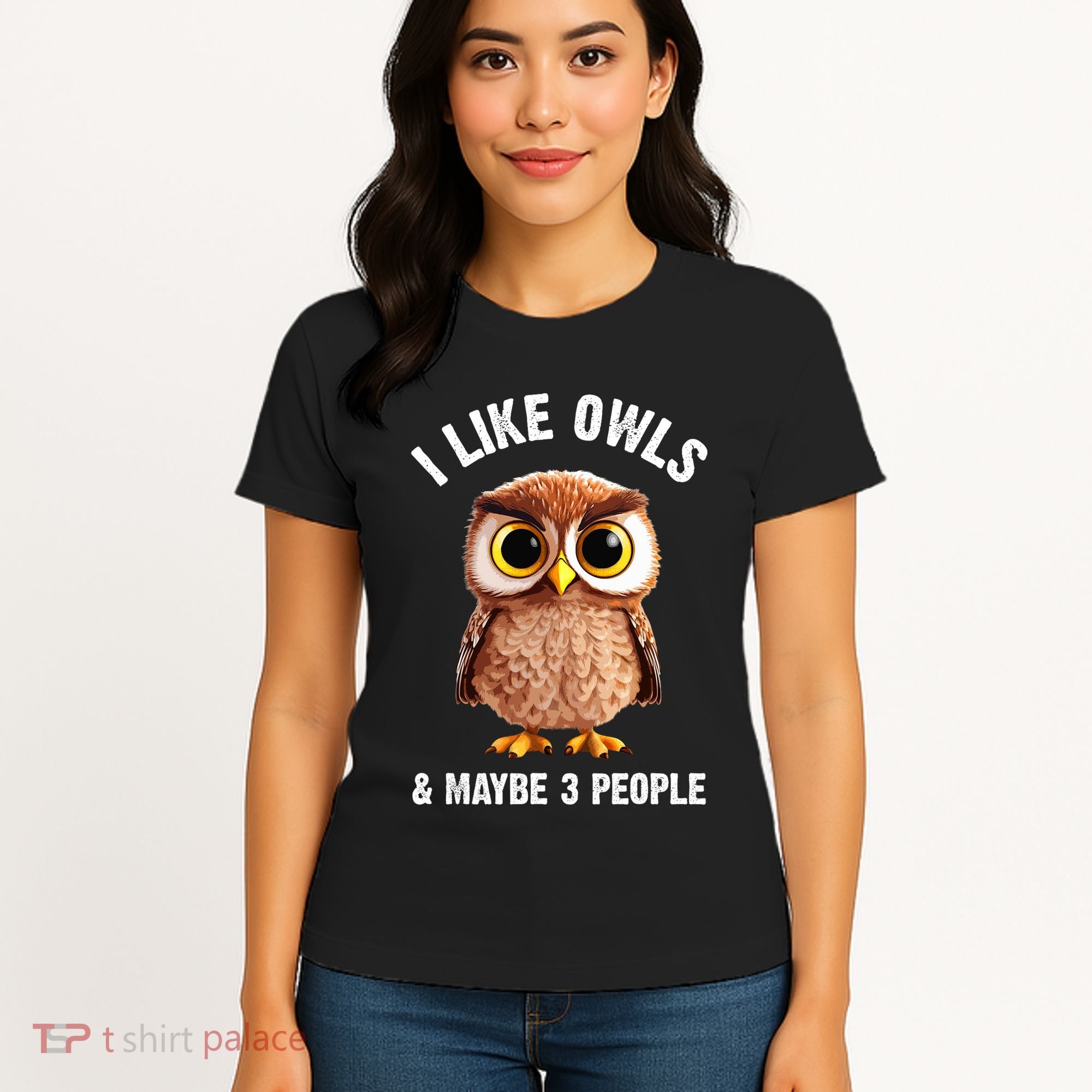 Cool Owl Bird Zookeeper Owl Lover Women's T-Shirt