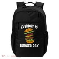 Cheese On Burger Day Fun Hamburger Lover Graphic Cool Gift Backpack thumb 0