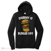 Cheese On Burger Day Fun Hamburger Lover Graphic Cool Gift Women's Hoodie thumb 0