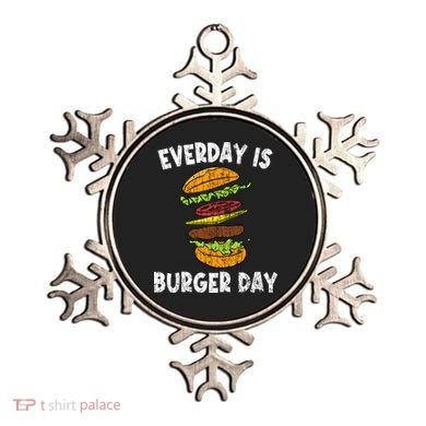 Cheese On Burger Day Fun Hamburger Lover Graphic Cool Gift Ornament