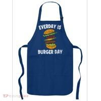 Cheese On Burger Day Fun Hamburger Lover Graphic Cool Gift Apron thumb 0