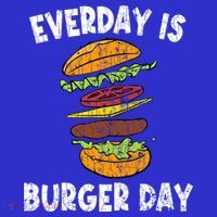 Cheese On Burger Day Fun Hamburger Lover Graphic Cool Gift Sweatshirt thumb 3