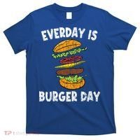 Cheese On Burger Day Fun Hamburger Lover Graphic Cool Gift T-Shirt thumb 0