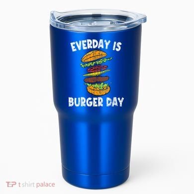 Cheese On Burger Day Fun Hamburger Lover Graphic Cool Gift Tumbler