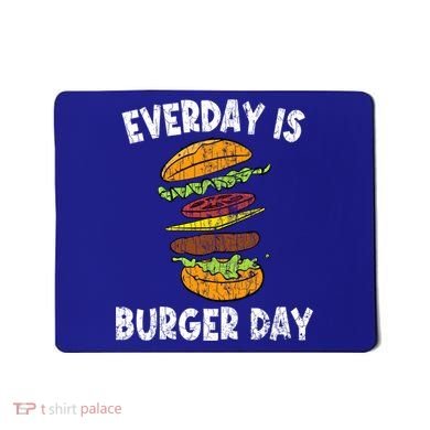 Cheese On Burger Day Fun Hamburger Lover Graphic Cool Gift Mousepad