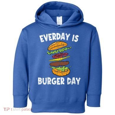 Cheese On Burger Day Fun Hamburger Lover Graphic Cool Gift Toddler Hoodie