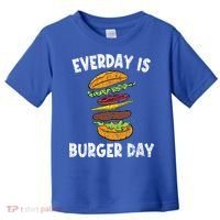 Cheese On Burger Day Fun Hamburger Lover Graphic Cool Gift Toddler T-Shirt thumb 0