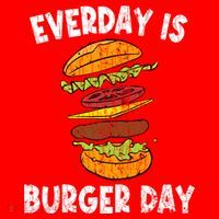 Cheese On Burger Day Fun Hamburger Lover Graphic Cool Gift Santa Hat thumb 1