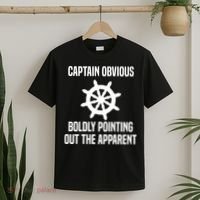 Captain Obvious Boldly Pointing Out The Apparent Sarcasm T-Shirt thumb 2