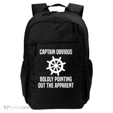 Captain Obvious Boldly Pointing Out The Apparent Sarcasm Backpack