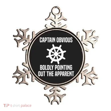 Captain Obvious Boldly Pointing Out The Apparent Sarcasm Ornament