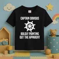Captain Obvious Boldly Pointing Out The Apparent Sarcasm Toddler T-Shirt thumb 3