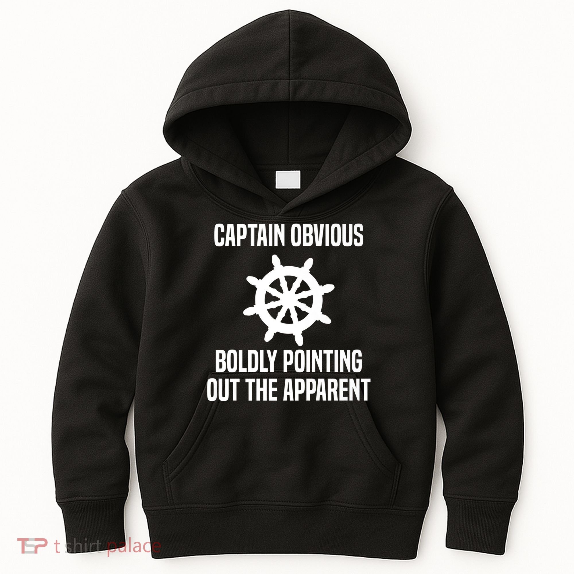 Captain Obvious Boldly Pointing Out The Apparent Sarcasm Kids Hoodie