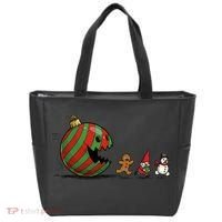 Christmas Ornament Ball Funny Gnome Tote Bag thumb 0
