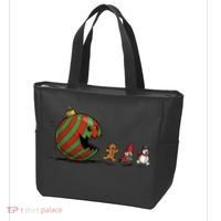 Christmas Ornament Ball Funny Gnome Tote Bag thumb 3
