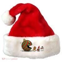 Christmas Ornament Ball Funny Gnome Santa Hat thumb 0