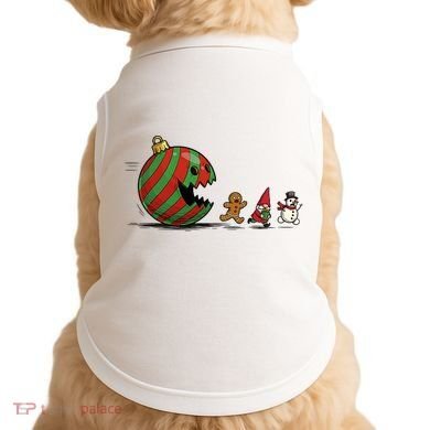 Christmas Ornament Ball Funny Gnome Doggie Tank