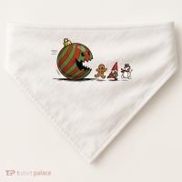 Christmas Ornament Ball Funny Gnome USA-Made Doggie Bandana thumb 0
