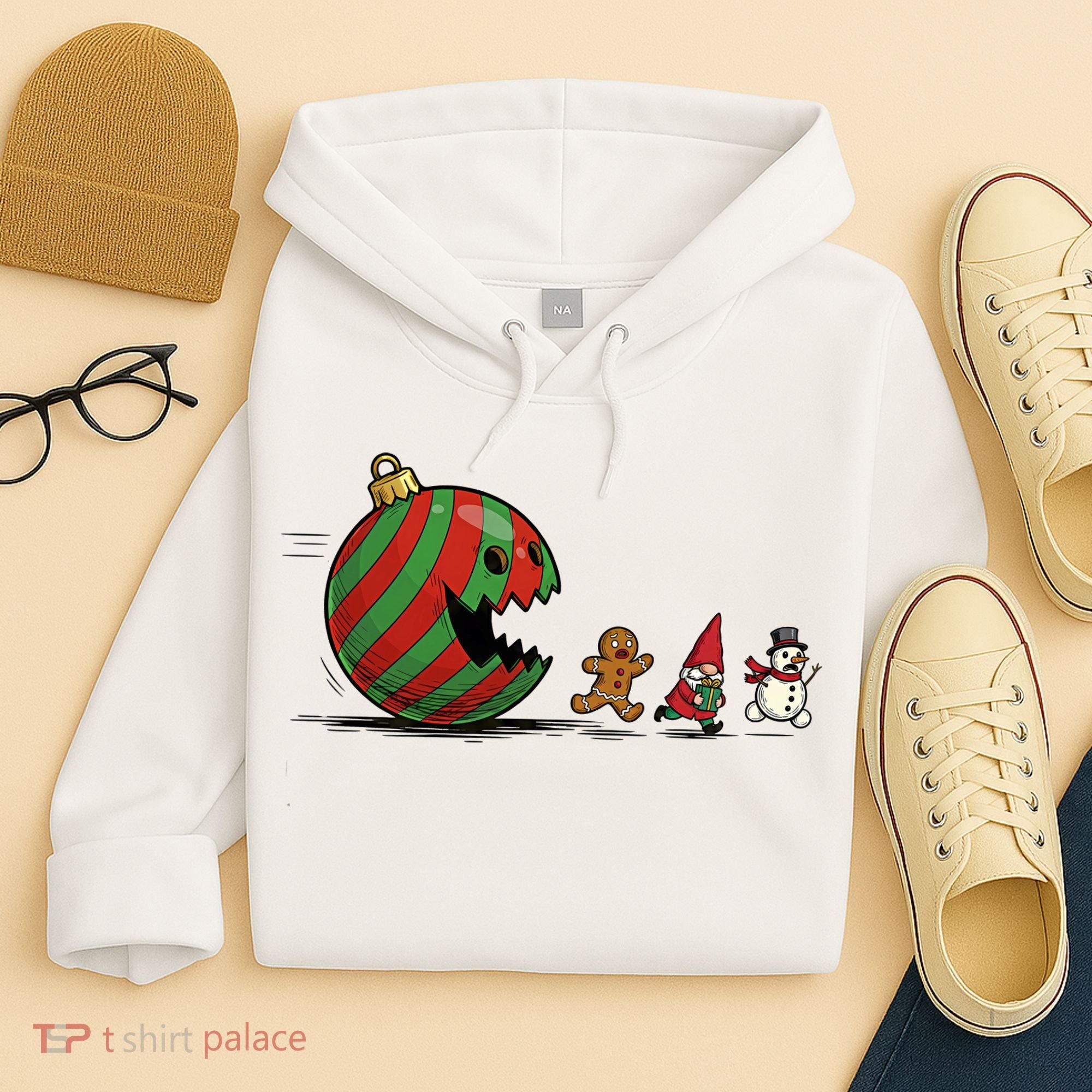 Christmas Ornament Ball Funny Gnome Hoodie