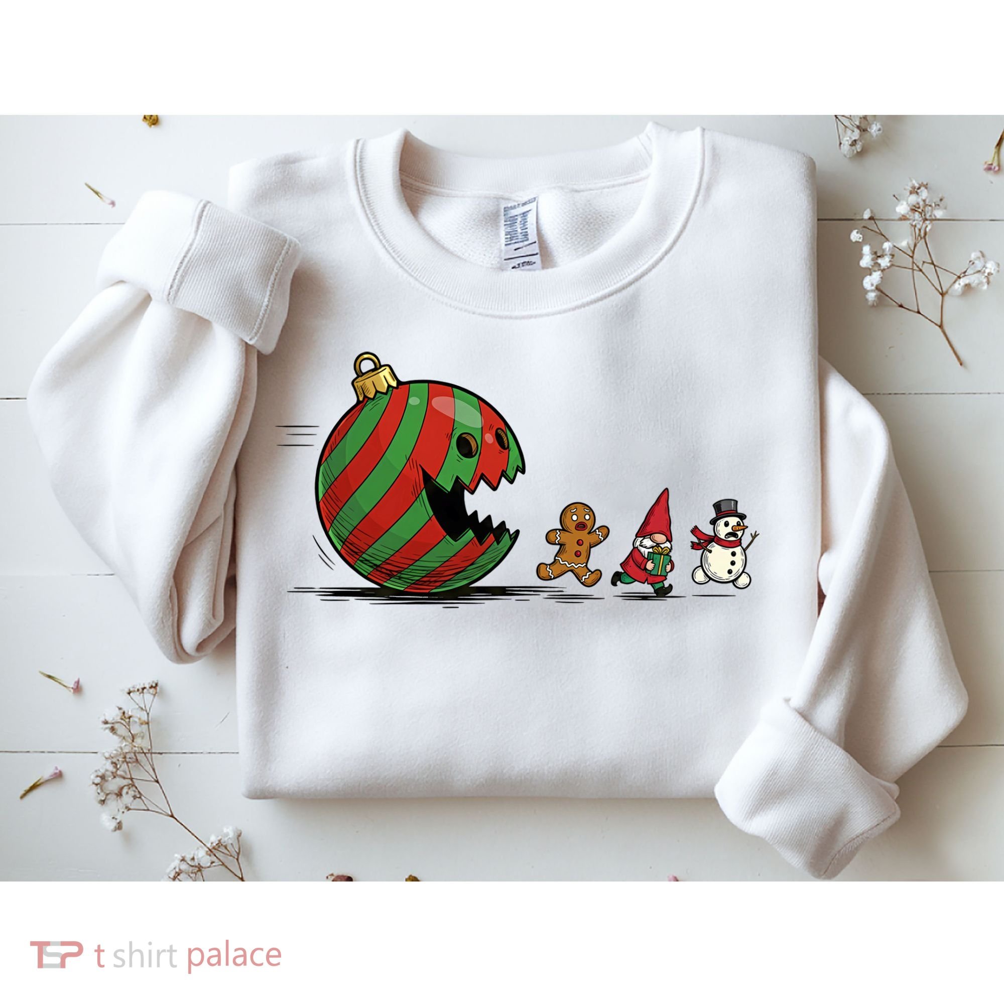 Christmas Ornament Ball Funny Gnome Sweatshirt