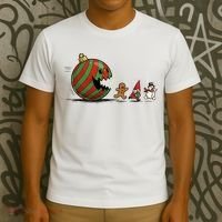 Christmas Ornament Ball Funny Gnome T-Shirt thumb 3