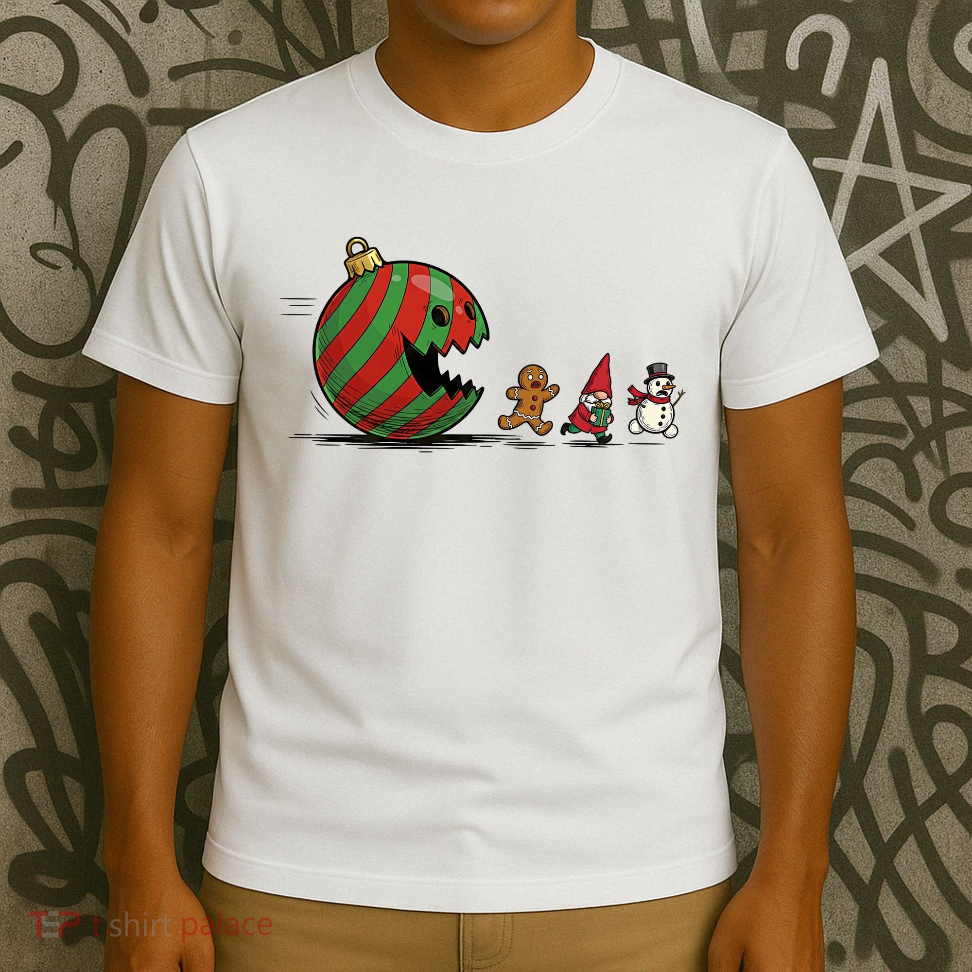 Christmas Ornament Ball Funny Gnome T-Shirt