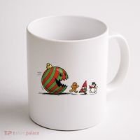 Christmas Ornament Ball Funny Gnome Coffee Mug thumb 1