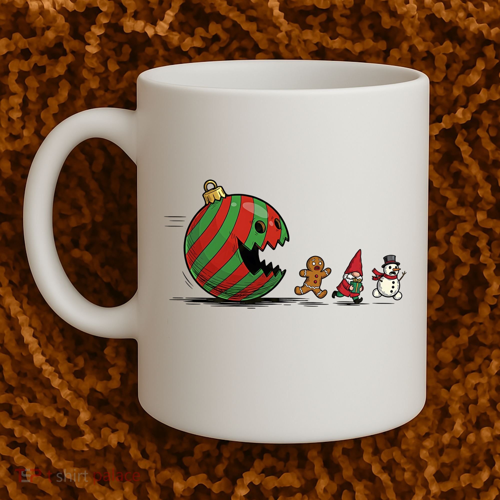 Christmas Ornament Ball Funny Gnome Coffee Mug
