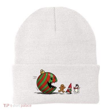 Christmas Ornament Ball Funny Gnome Beanie