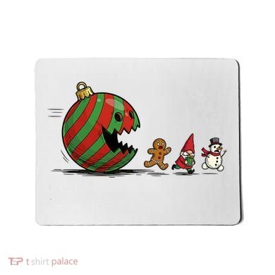 Christmas Ornament Ball Funny Gnome Mousepad