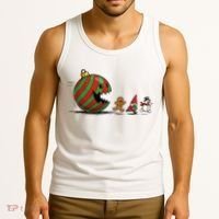Christmas Ornament Ball Funny Gnome Tank Top thumb 3