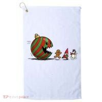 Christmas Ornament Ball Funny Gnome Golf Towel thumb 0