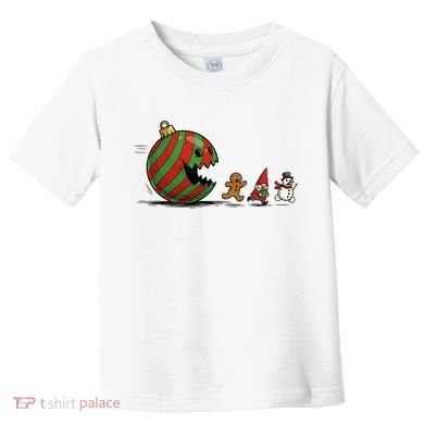 Christmas Ornament Ball Funny Gnome Toddler T-Shirt