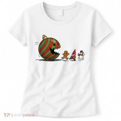 Christmas Ornament Ball Funny Gnome Women's T-Shirt