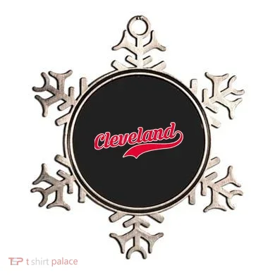 Cleveland Ohio Baseball Ornament