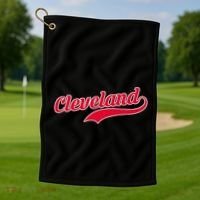 Cleveland Ohio Baseball Golf Towel thumb 1