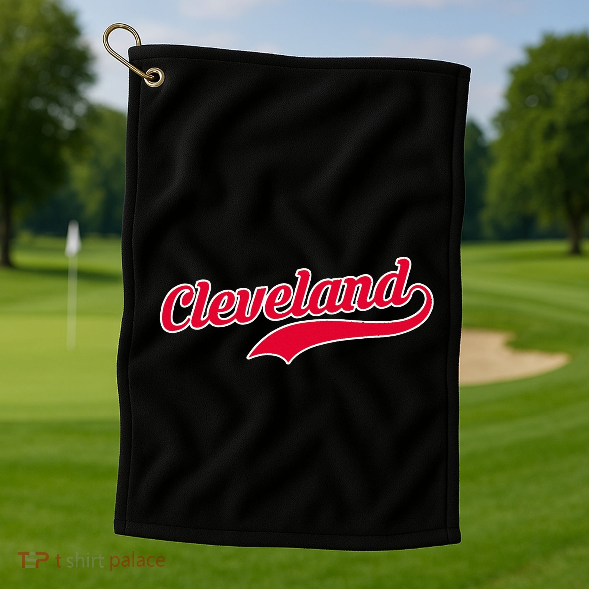 Cleveland Ohio Baseball Golf Towel