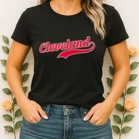 Cleveland Ohio Baseball Women's T-Shirt thumb 2