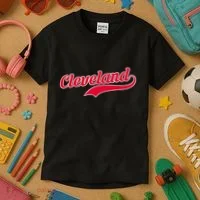Cleveland Ohio Baseball Kids T-Shirt thumb 3